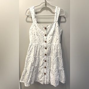 English Factory Tiered Floral Mini Dress